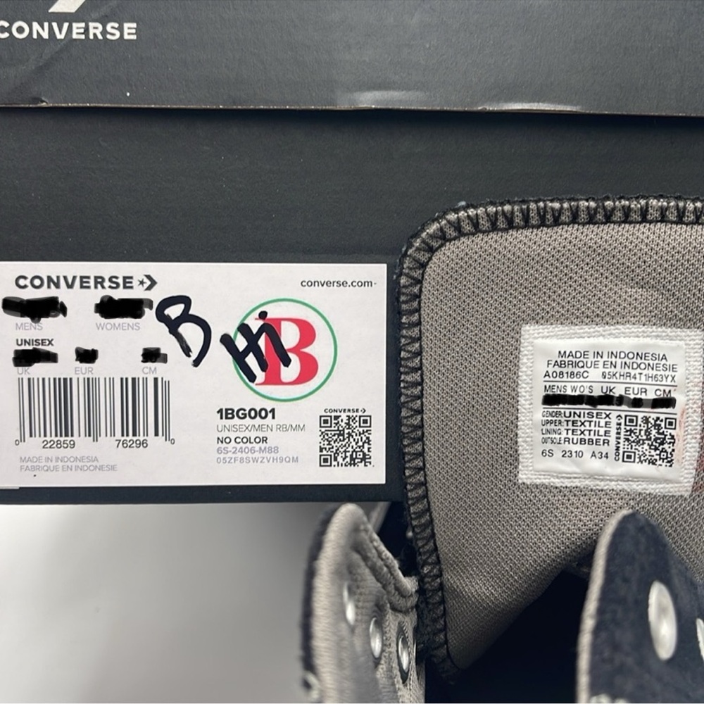 Converse Men’s Chuck Taylor All Star Mix Material 'Black' - A08186C Expeditedshi - Picture 16 of 16